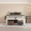 MAF 14 Inch Twin Metal Platform Bed Frame White with Round Corner Legs 5