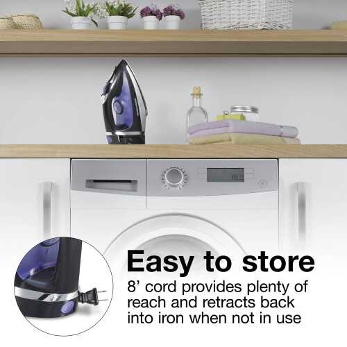 Hamilton Beach Hamilton Beach Steam Iron for Clothes With Versatile Steam Options 2