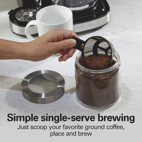 Hamilton Beach Hamilton Beach 2-Way Programmable Coffee Maker & Single Serve Coffee Maker 2