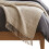 Homescapes Pure Handmade 100% Wool Textured Stripe Bed & Sofa Throw Blanket, Beige 1