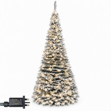 6ft (180cm) Prelit Holly Flock Pop Up Christmas Tree
