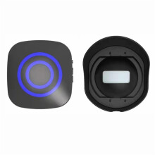 Motion sensor alarm, wireless waterproof PIR detector 500ft, 1 sensor 1 receiver 58 tones, for home, yard, garage, alert, and gate alert