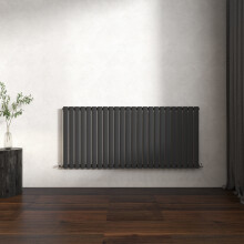 (Anthracite, Oval Column 600x1416mm Single Panel) Horizontal Vertical Designer Radiator Oval Column Central Heating