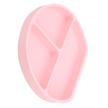 Silikon Babyteller Rosa mit Rand