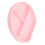 Silikon Babyteller Rosa mit Rand 1