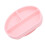 Silikon Babyteller Rosa mit Rand 8