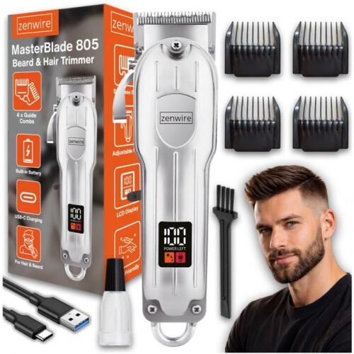 Zenwire haartrimmers masterblade 805 titanium mes usb-c 150 min
