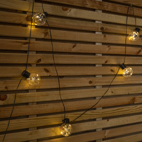 Premier 9.5m 100 LED Christmas Ball String Lights in Warm White