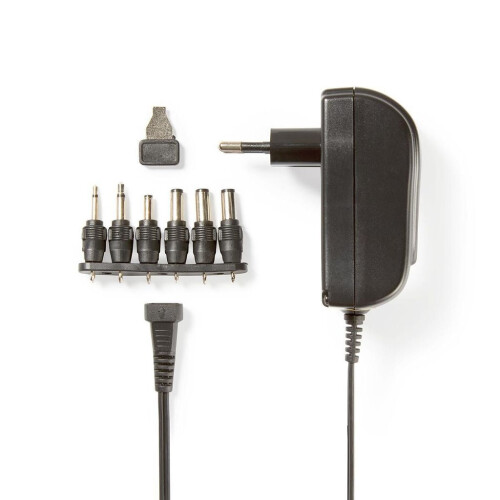 Adaptador de corriente universal Nedis, 18 W, negro