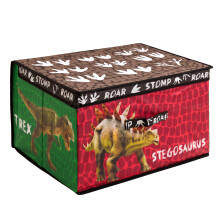 (Dino) The Magic Toy Shop Large Collapsible Storage Box Folding Jumbo Storage Chest Kids Room Toy Box