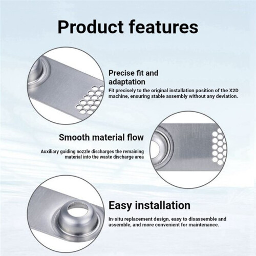 Build Plate Scraper for  X2D Stainless Steel Nozzle Cleaning Tool for 3D Printer Accessories 1
