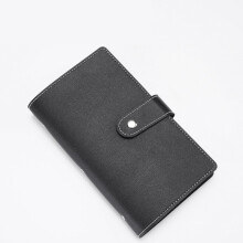 (Black) 13.5*11*1.5cm Large Capacity Card Holder Wallet 96 Card Slots Long Card Case RFID Blocking Credit Card Organizer for Men Women