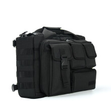 Bolsa mensageiro militar masculina para laptop de 17 polegadas, multifuncional, tática, para computador, com alça de ombro, e