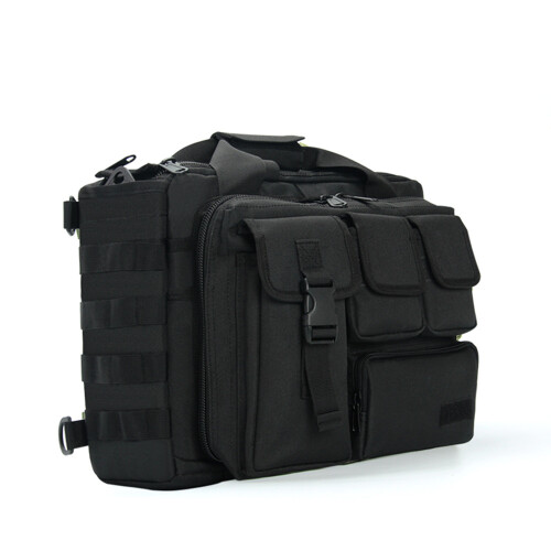 Bolsa mensageiro militar masculina para laptop de 17 polegadas, multifuncional, tática, para computador, com alça de ombro, e