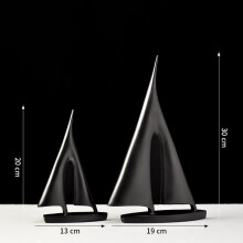 Escultura decorativa em estilo moderno — ornamento de veleiro/estátua em forma de barco, presente ideal para a Black Friday