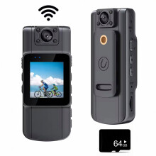 Bodycamera 1080P Full HD Mini draagbare actiecamera met 360 graden draaibare lens, bewegingsstabilisatie, zakformaat