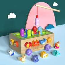 Montessori-lelu, 6-in-1 puinen eläinpalapeli muotojen ja värien lajitteluun, 1-vuotiaille ja sitä vanhemmille