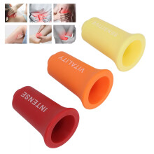 Silicone cupping cups for body massage and muscle relaxation – 3-suction-level set for cupping therapy