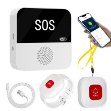 Bracelet d'alerte SOS sans fil WiFi pour aidants familiaux de personnes âgées à domicile