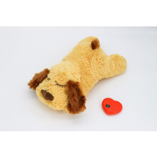 Knuffelpuppy met hartslag voor honden. Helpt bij angst en kalmeert huisdieren. Een rustgevend speeltje.