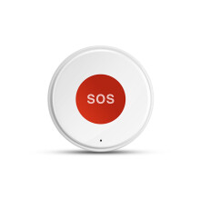 WiFi SOS-knop, draadloos noodalarm met één druk op de knop, paniekapparaat voor ouderen, kinderen en thuis.Leven op afstand