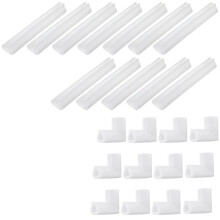 Foam Corner Protector Set, 12Pcs Corner Guards + 12Pcs Straight Strips for Picture Frame Mirror Packaging Protection