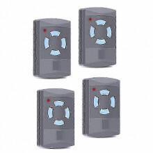 Pacote com 4 controles remotos de substituição compatíveis com abridores de portas de garagem Hörmann HSM4-868.