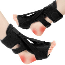 Órtese plantar ajustável, suporte confortável para o tornozelo para uso diário.
