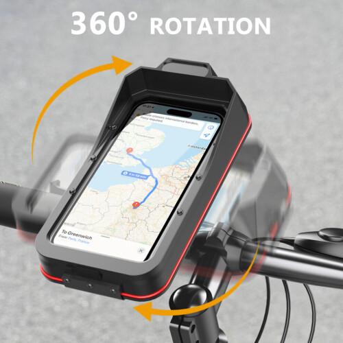Waterproof & shockproof motorcycle phone mount for handlebars 1