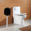 WC Bürste Rundkopf Edelstahl Reinigung 10