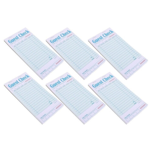 6pcs Order Pad,A Dedicated Notepad for Servers, Essential Restaurant Equipment Designed for Portability.