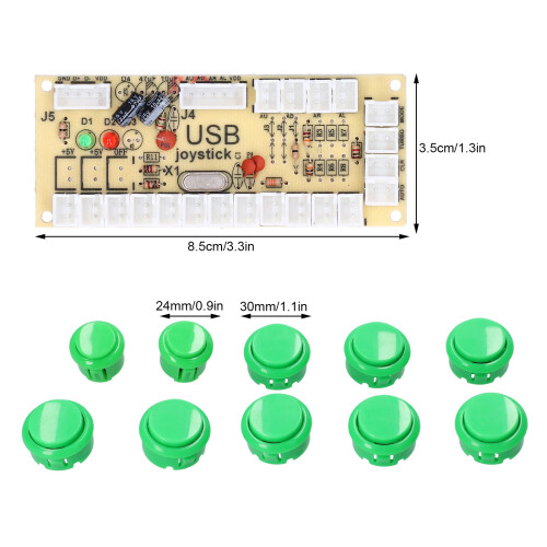 Arcade Kit Zero Delay Encoder 10 Tasten für PC 1