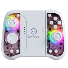 (Pink) Draadloze Switch Controller voor Nintendo Switch OLED Lite PC, Hall Joystick RGB Macro Back Buttons