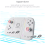 (White Pink) Draadloze Switch Controller voor Nintendo Switch OLED, Replaceable Joystick RGB Turbo 6