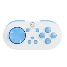 (White) Draadloze Switch Controller voor Nintendo Switch PC Android, Mini Gamepad RGB Vibration