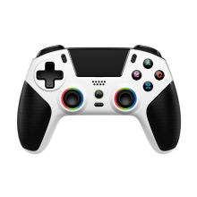 (White Black) Draadloze Controller voor PlayStation 5 PS5 PC, Hall Joystick RGB Turbo Macro