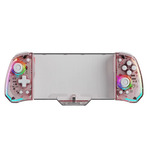 (Pink) Draadloze Switch Controller voor Nintendo Switch, Hall Joystick RGB Turbo Macro