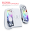 (Gray) Draadloze Switch Controller voor Nintendo Switch OLED Lite PC, Hall Joystick RGB Macro Back Buttons 8