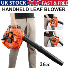 26cc Garden Yard Handheld Petrol Leaf Blower Powerful 2 Stroke Air Cooled Engine