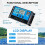 2 Pack 30A PWM Solar Charge Controller, 12V/24V Auto-Regulating, Solar Panel Battery Charger, Dual USB ,LCD Display 8