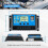 2 Pack 30A PWM Solar Charge Controller, 12V/24V Auto-Regulating, Solar Panel Battery Charger, Dual USB ,LCD Display 9