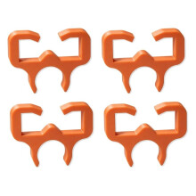 String Trimmer Holder for Universal Shafts, Pre-Cut Storage Organizer Fits Most Trimmer Shafts Orange