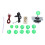 Zero Delay Arcade USB Encoder Board mit 10 Tasten 5
