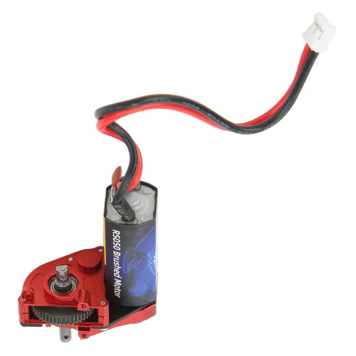 Getriebe 66T Bürstenmotor SCX24 1/24 Rot