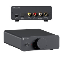 Fosi Audio Q6 USB DAC, XMOS XU316 ja AK4493S -piirisarja, PCM 768kHz/32Bit ja DSD512, kompakti työpöytä Hi-Fi DAC