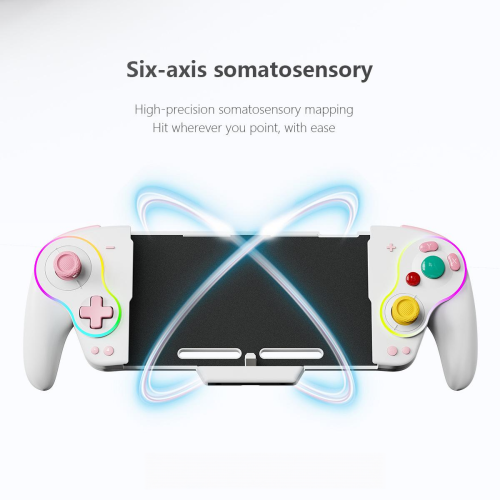 (Black) Retro GameCube langaton Switch-ohjain varten Nintendo Switch OLED, RGB Turbo Macro 2