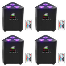 U'King Luz Par LED RGBW inalámbrica con batería, 4 en 1, 12W, para conciertos y fiestas