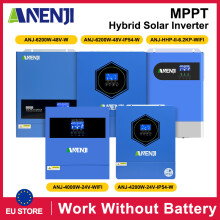 ANENJI hybridi aurinkoinvertteri, 4200W, 24V, 220-240V, MPPT ja WiFi