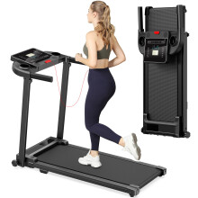 Treadmill Walking Pad Running Machine - Treadmills for Home Foldable Under Desk Walkingpad with Handle Folding for Heavy People Foldaway Portable