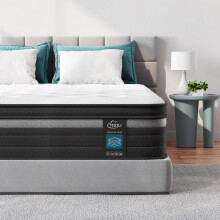 TeQsli Double Mattress 4FT6, 9 Inch Pocket Sprung Mattress in a Box